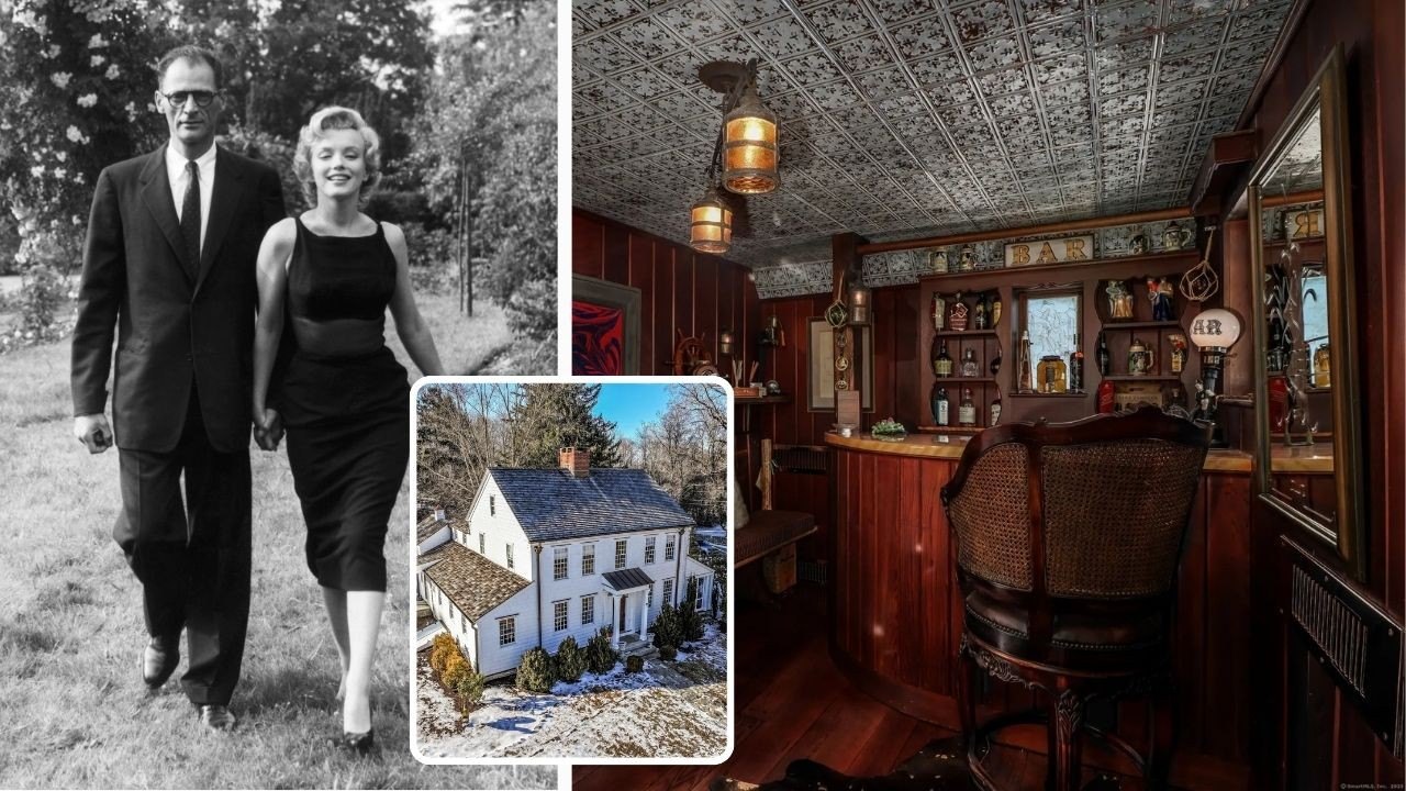 EXCLUSIVE: Connecticut Farmhouse With Secret Prohibition-Era Bar Where Marilyn Monroe and Arthur Miller Drank Lists for $1.2 Million