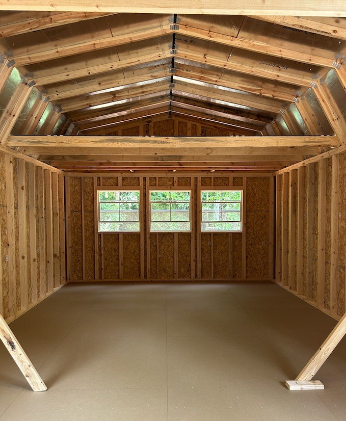 The shed consisted of basically four walls, a roof and a floor.