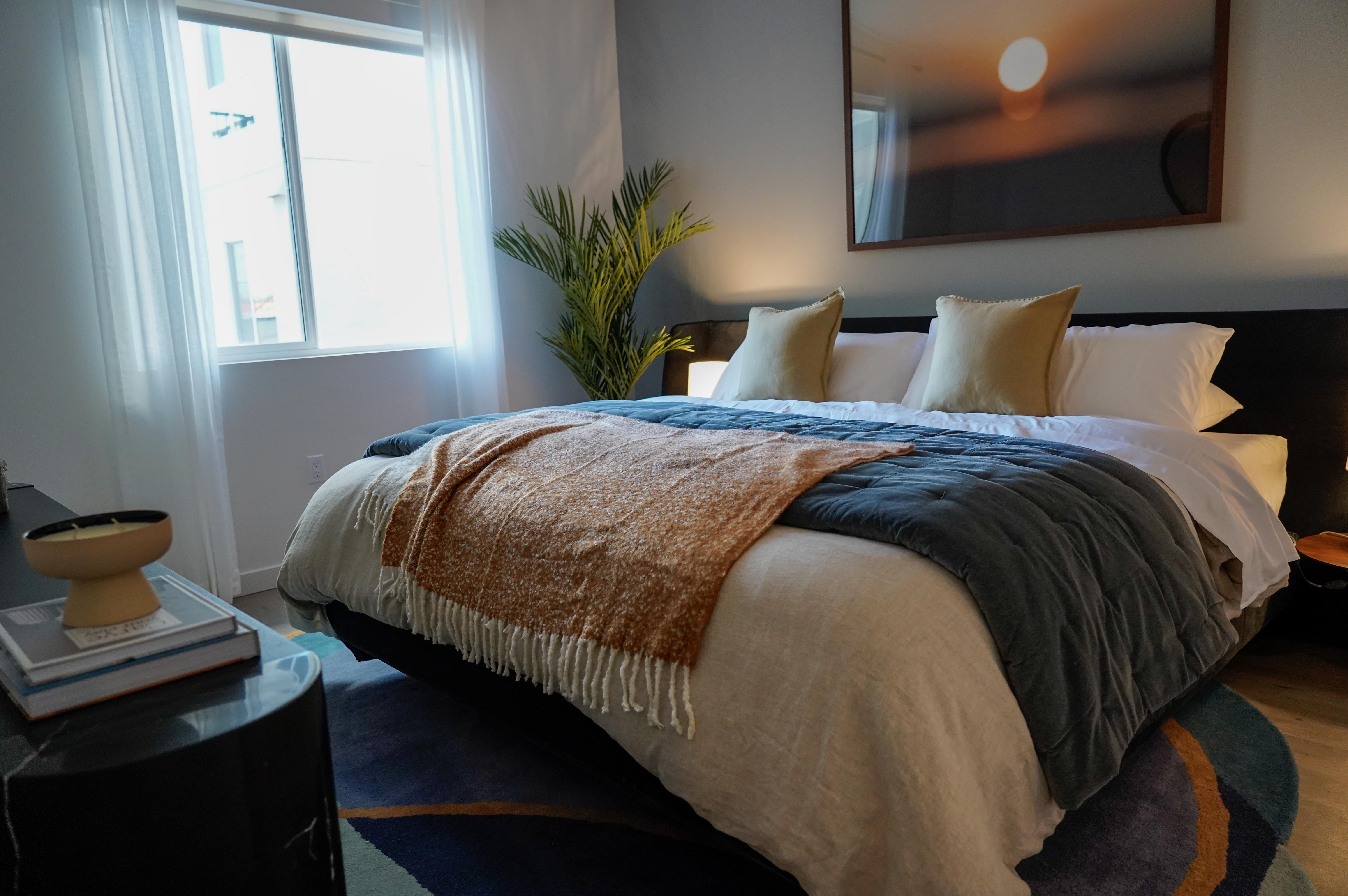 Bedroom at the Folia apartment complex near Carmel Valley. (Alejandro...