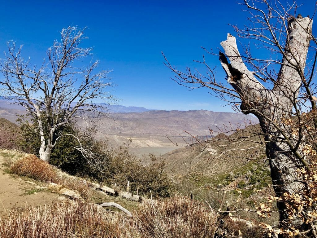 Desert landscape photo on Sunrise Highway near Julian California