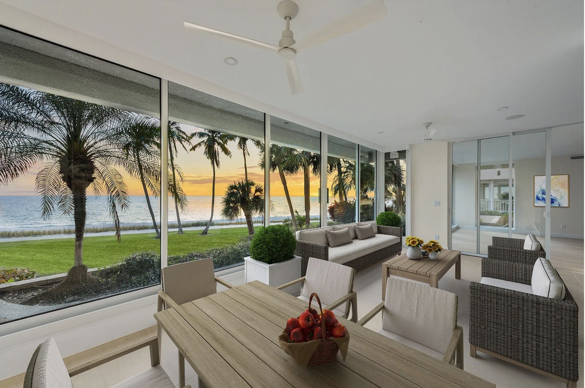 This 2-bedroom, 3-bath condo at 4301 Gulf Shore Blvd N., Naples, FL 34103, is listed for $4 million.