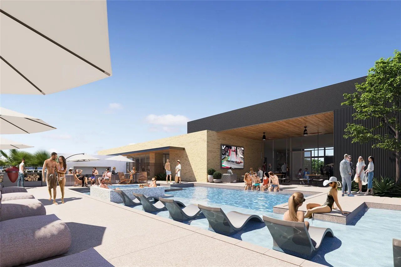 Rendering of club amenities