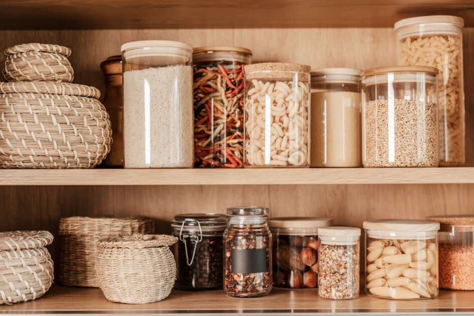 An organized pantry