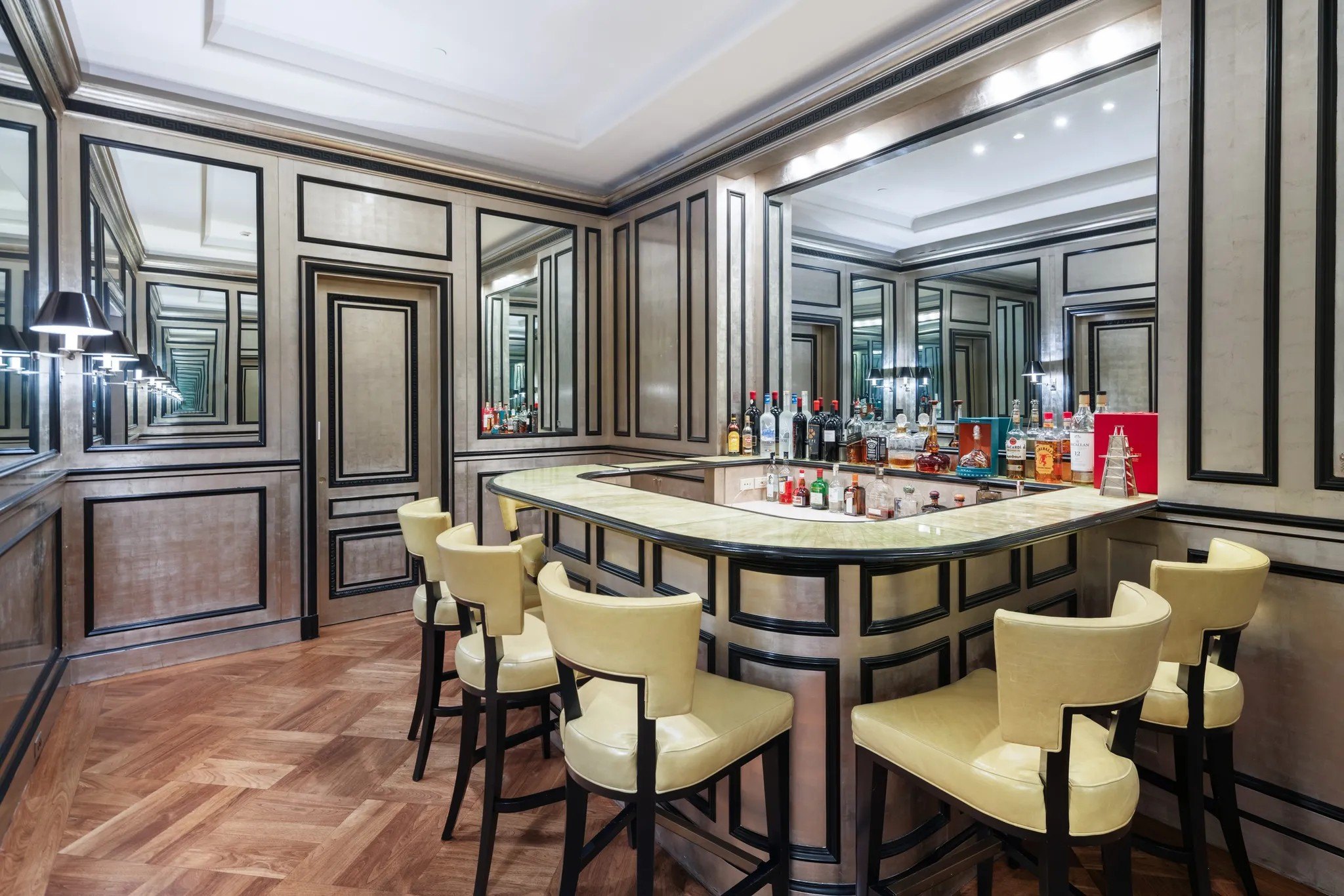 The Art Deco bar is another original feature.