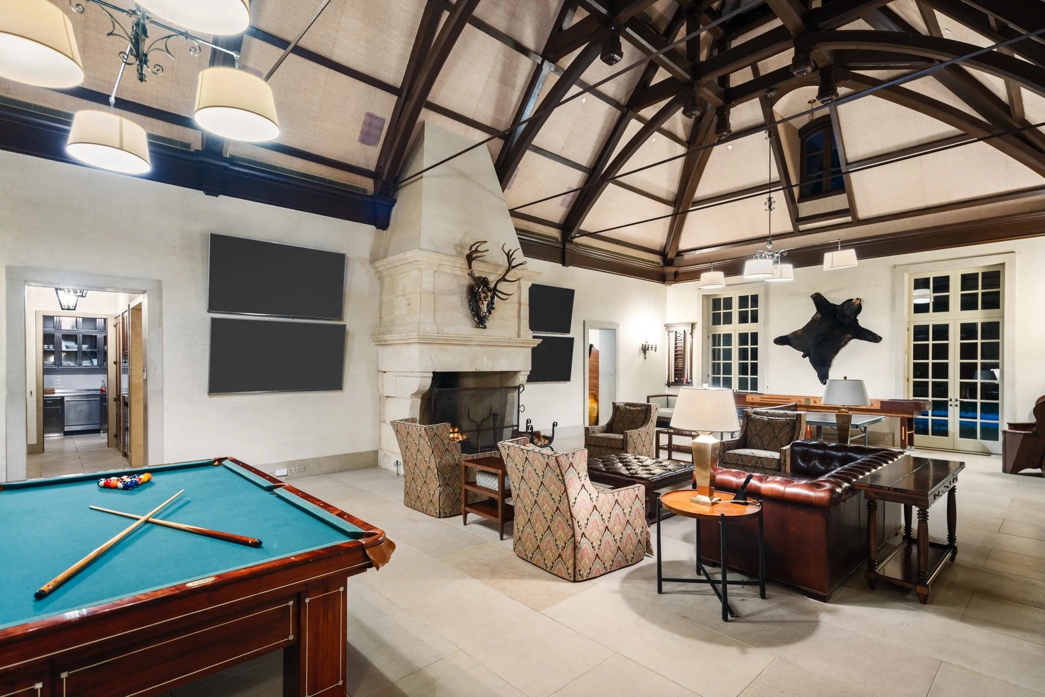 The entertainment pavilion can accommodate large events.