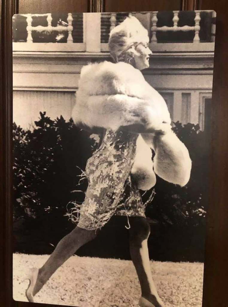 Photo of a photo of Marilyn Monroe during filming of some like it hot at the hotel del coronado