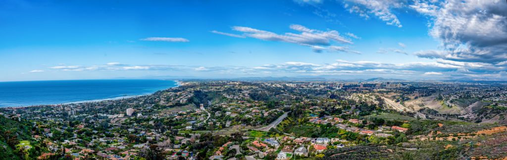 La Jolla California pano taken from Mt. Soledad - Best Views in San Diego