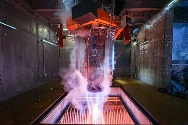 Stoke Space hotfires rocket engine on new vertical test stand — a &#8216;very big deal&#8217; for Washington startup,Kurt Schlosser