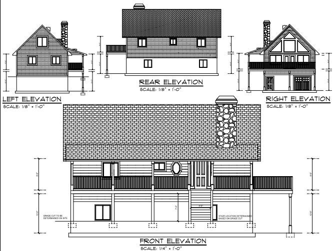 Big floor plan cabin - wood logs