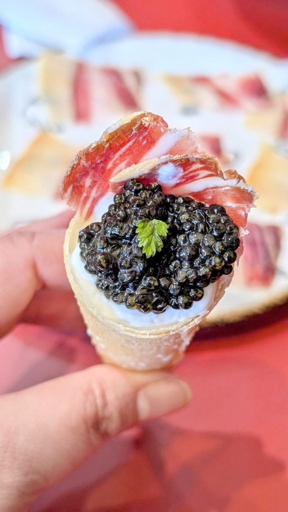 Caviar Cone at The Peasant Deli Solvang