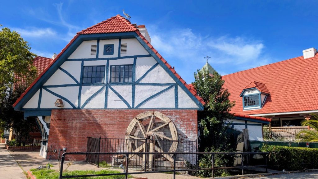 Danish house with mill in Solvang