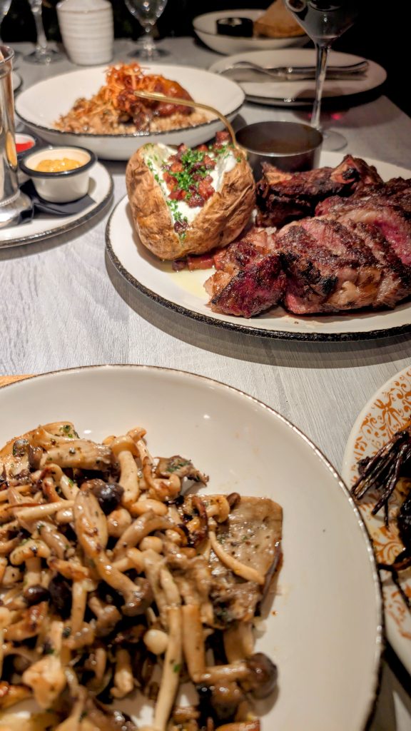 mushroom medley and steak at The Victor Santa Ynez