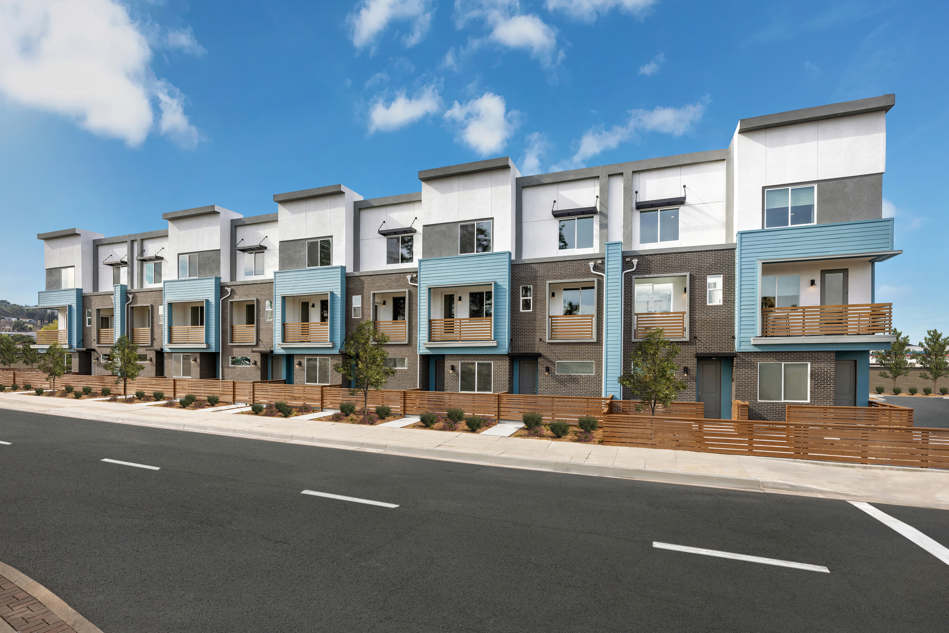 Gateway is a townhouse development in El Cajon with homes...