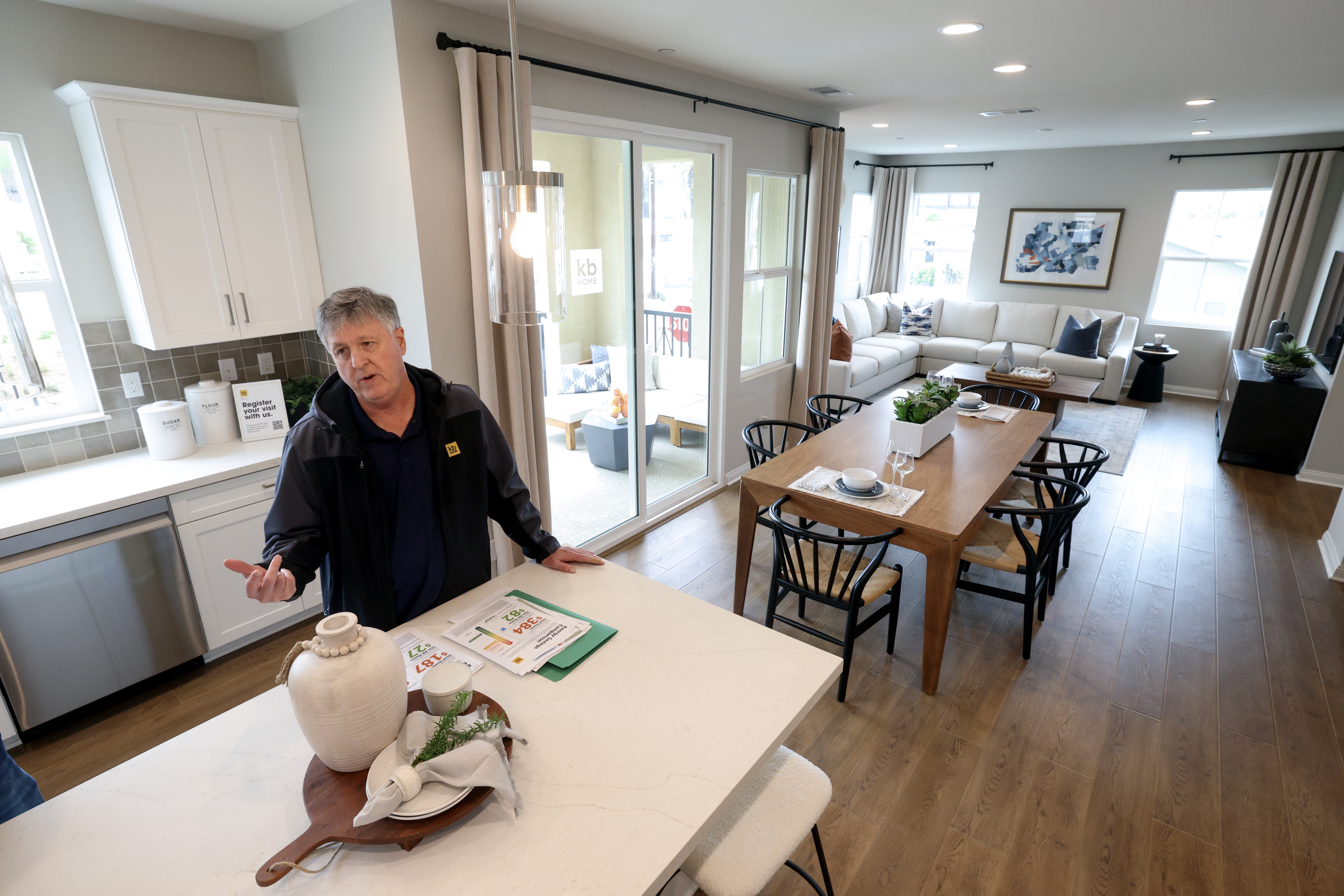 Steve Ruffner, President of KB Home Coastal, stands in the...