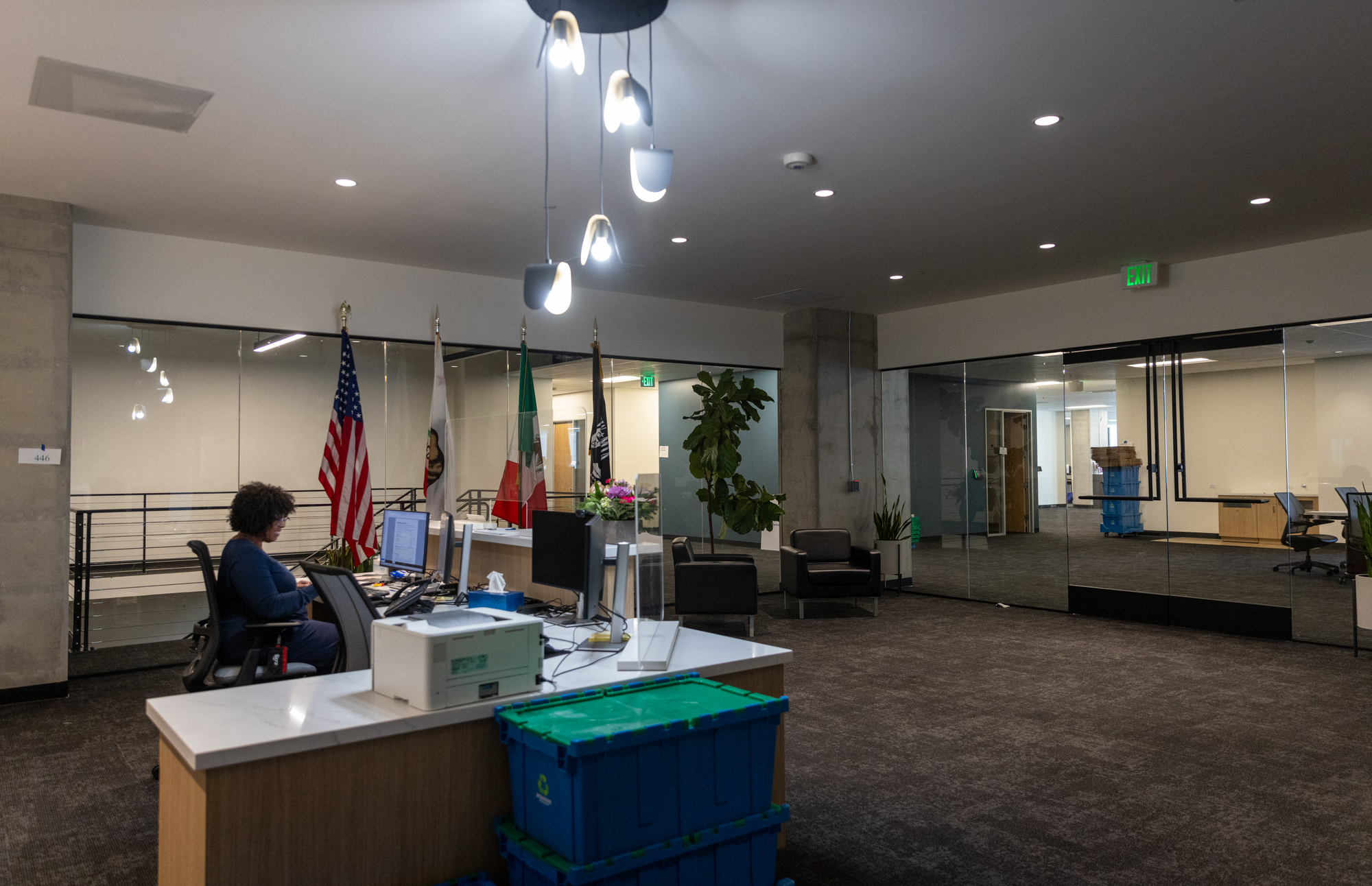 The SANDAG reception area on Friday, April 4, 2025 in San Diego, California. (Ana Ramirez / The San Diego Union-Tribune)