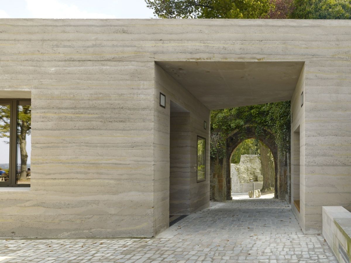 Sparrenburg Visitor Centre Rammed earth