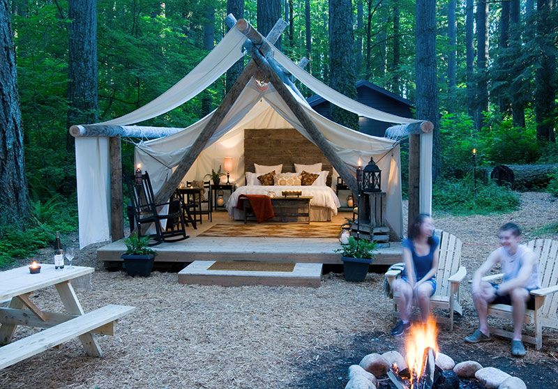 Rustic Tent Home