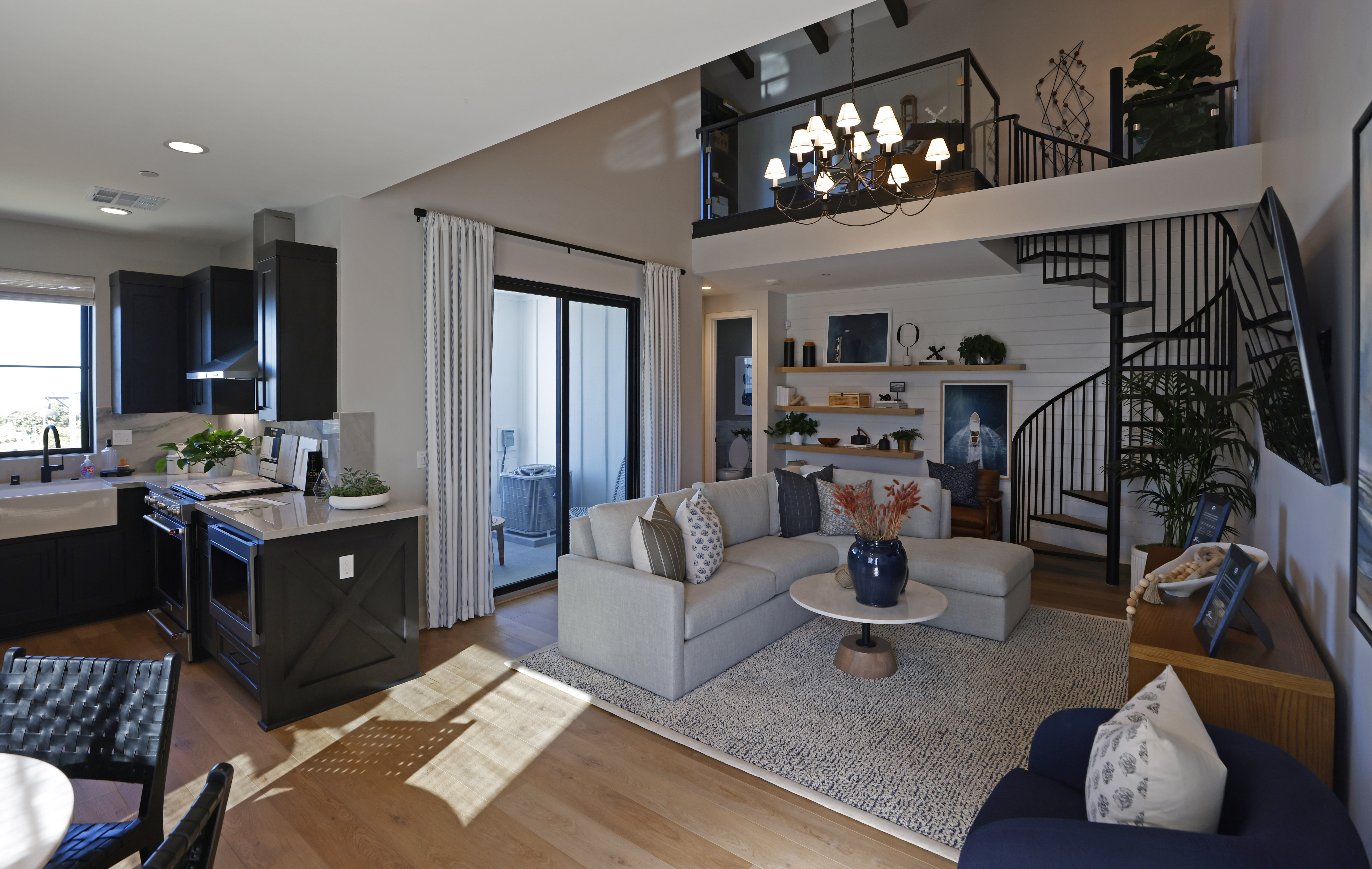 A 1,021 square-foot, one bedroom, with a loft is shown...