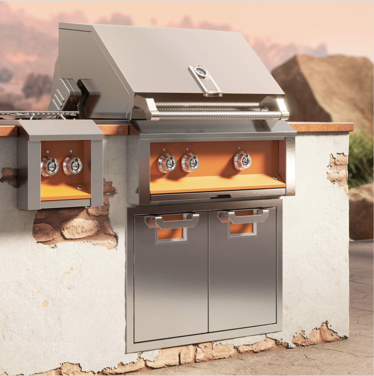 Aspire by Hestan Grill outdoor kitchen appliance for home BBQs