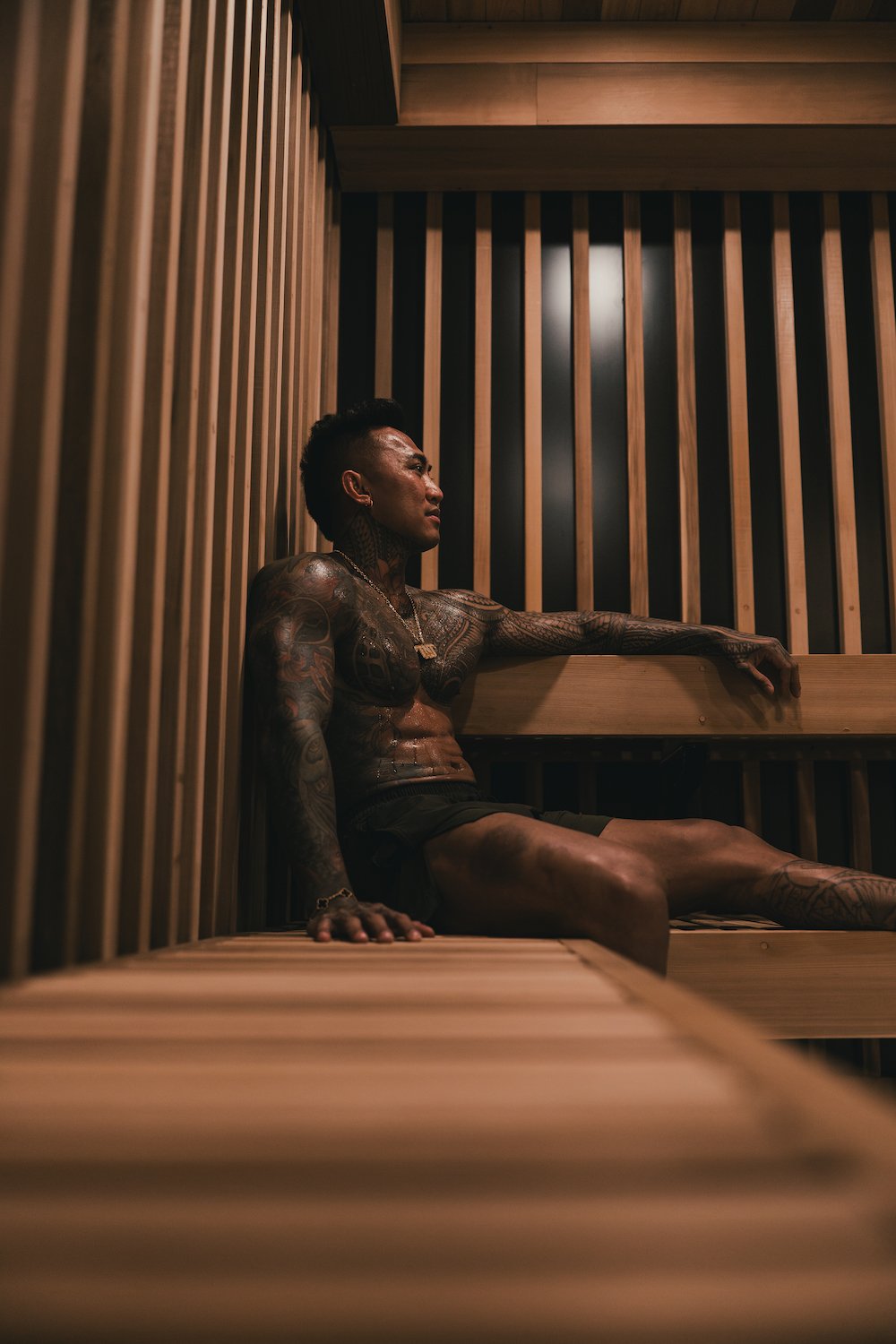 New San Diego wellness club LIVV Cardiff offering wellness and beauty treatments featuring a dry sauna