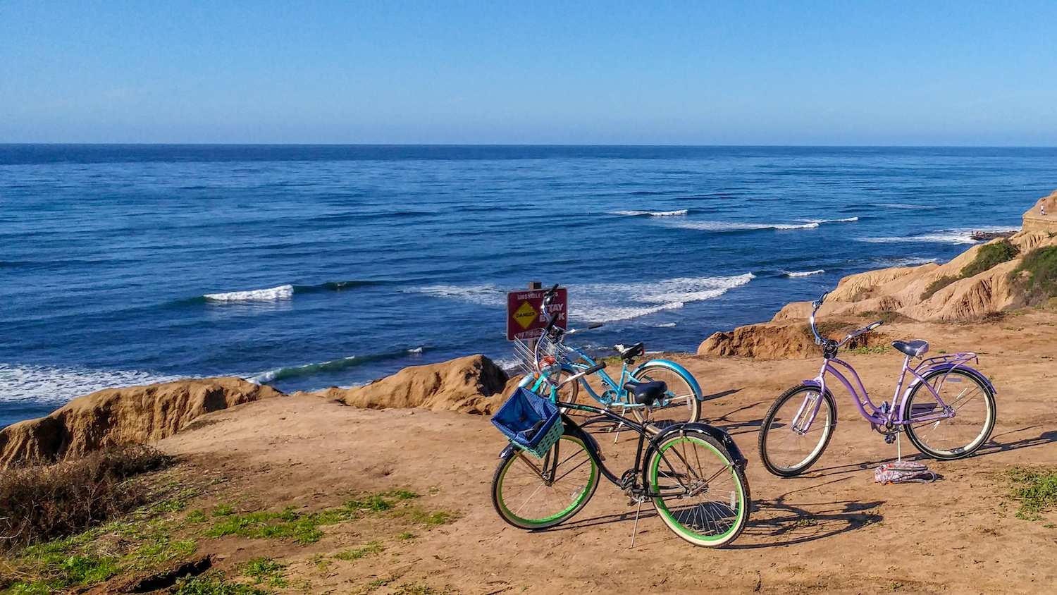 Ocean Beach Bike Path to Sunset Cliffs in San Diego 