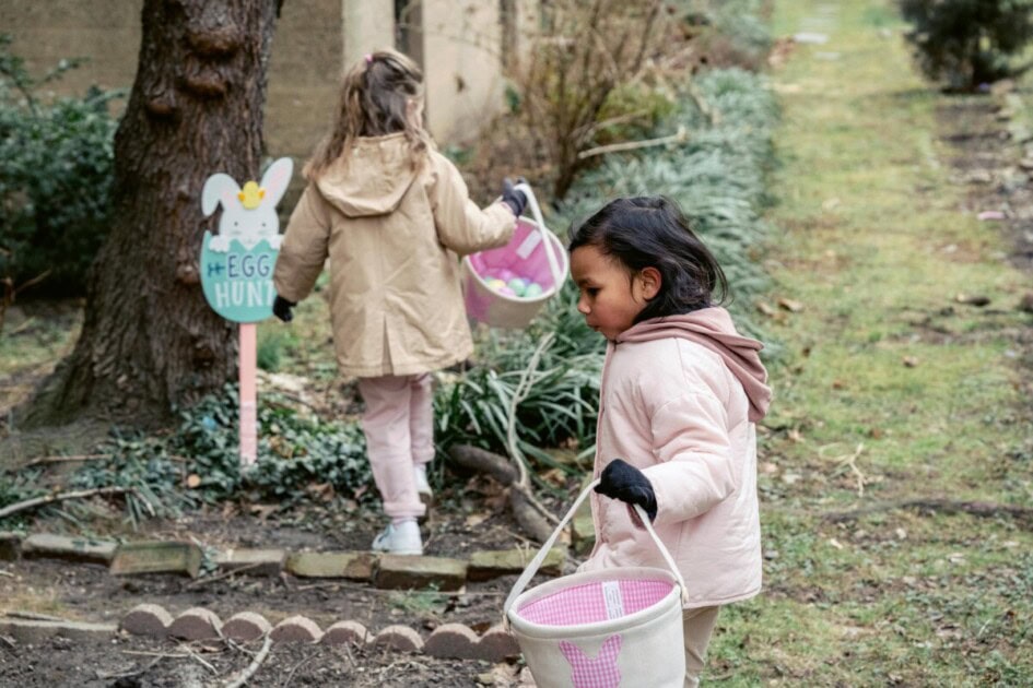 Team effort esater egg hunt