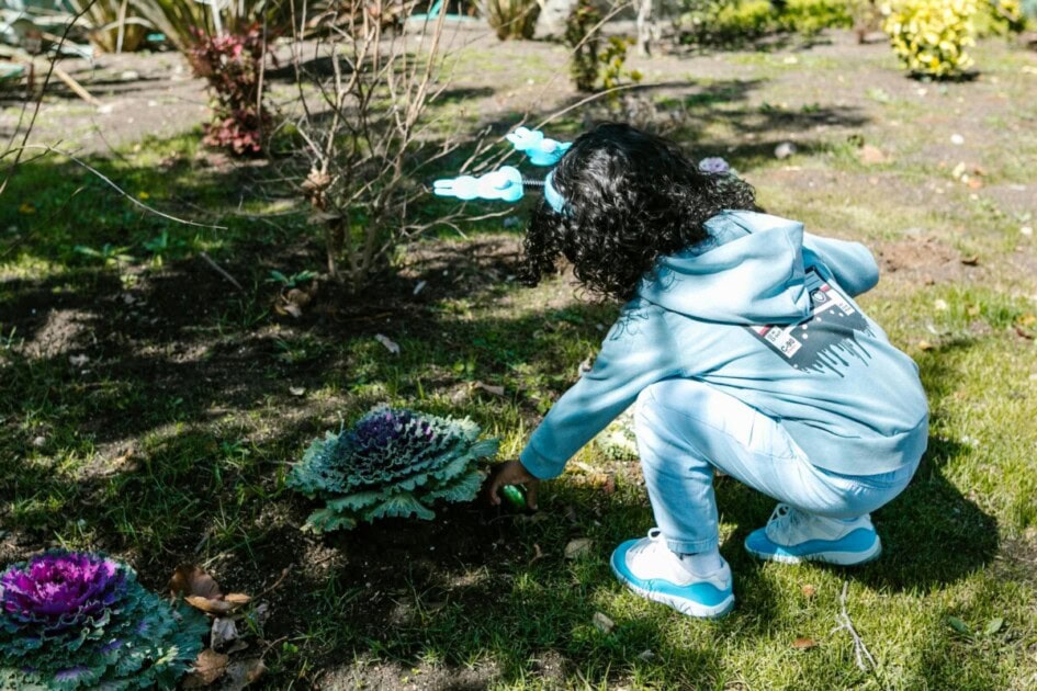 Trail of eggs for toddlers