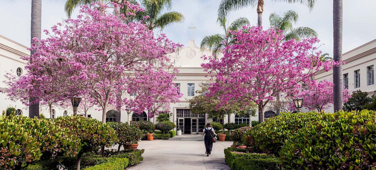 Garden at the University of San Diego, the #1 ranked most beautiful college campus in America according to the Princeton Review