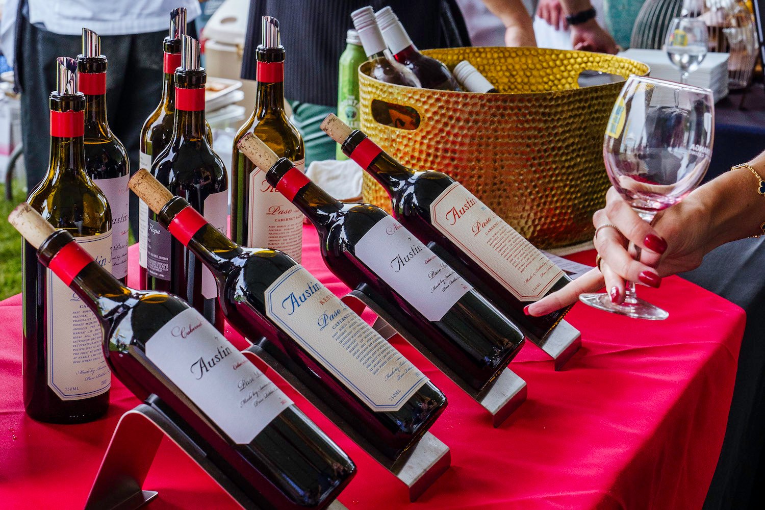 Wine from the VIP tent at the 2025 Del Mar Wine + Food Festival in San Diego