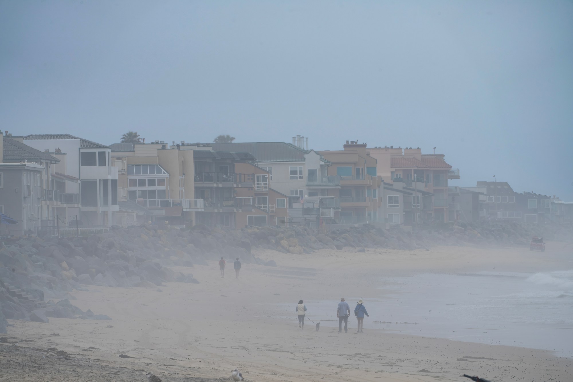 Rents are up 1.1% annually in the Chula Vista/Imperial Beach submarket, CoStar said. Pictured: Oceanfront homes in Imperial Beach in early April. (Nelvin C. Cepeda / The San Diego Union-Tribune)