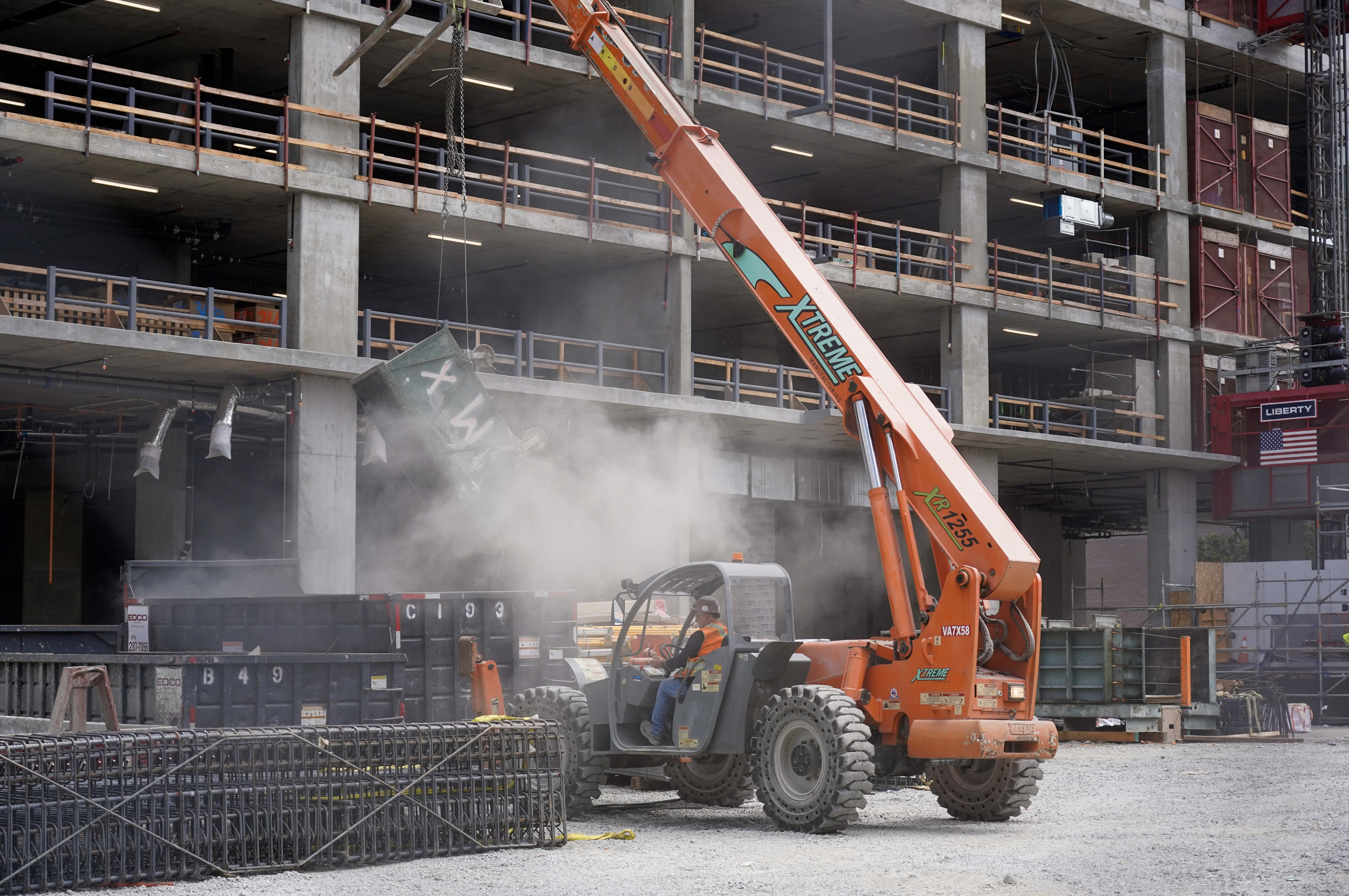 Construction on Andia in downtown San Diego in late June....