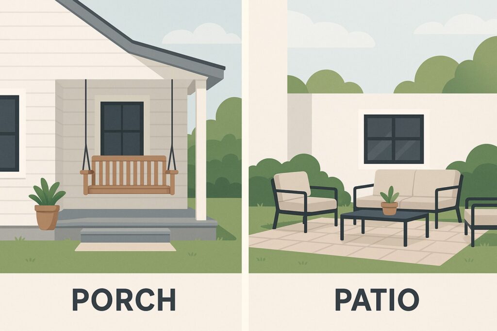 Porch vs. Patio – What’s the Difference?