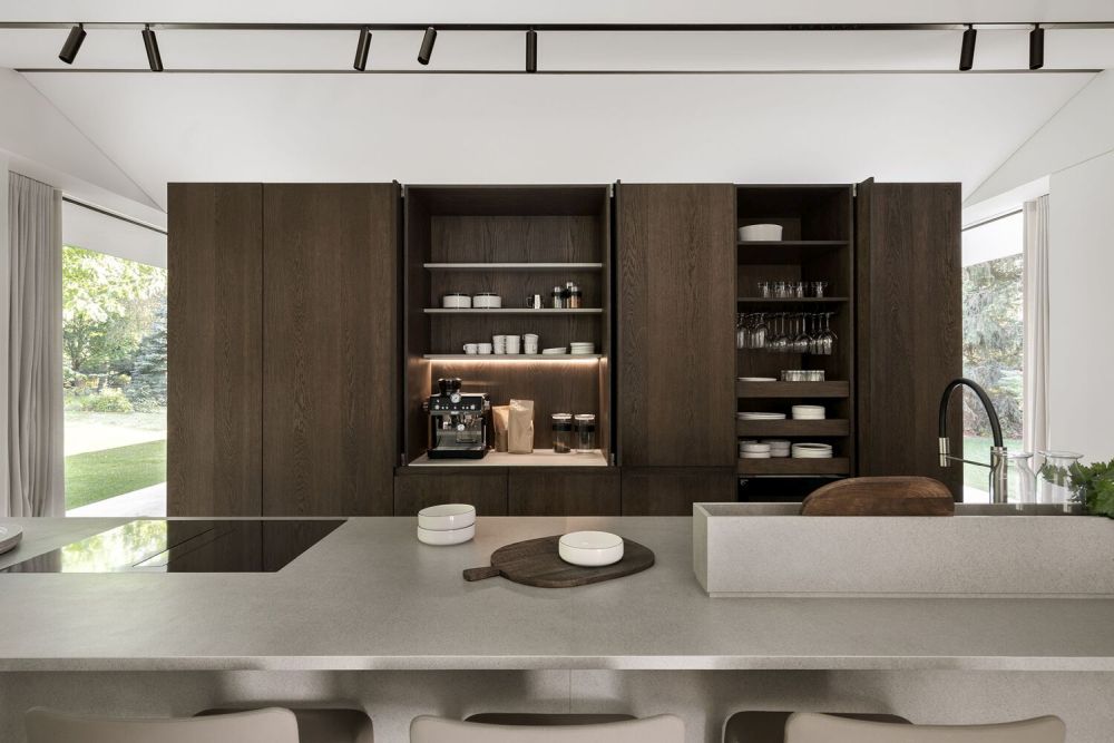 S house in Poland Kitchen built in cabinets