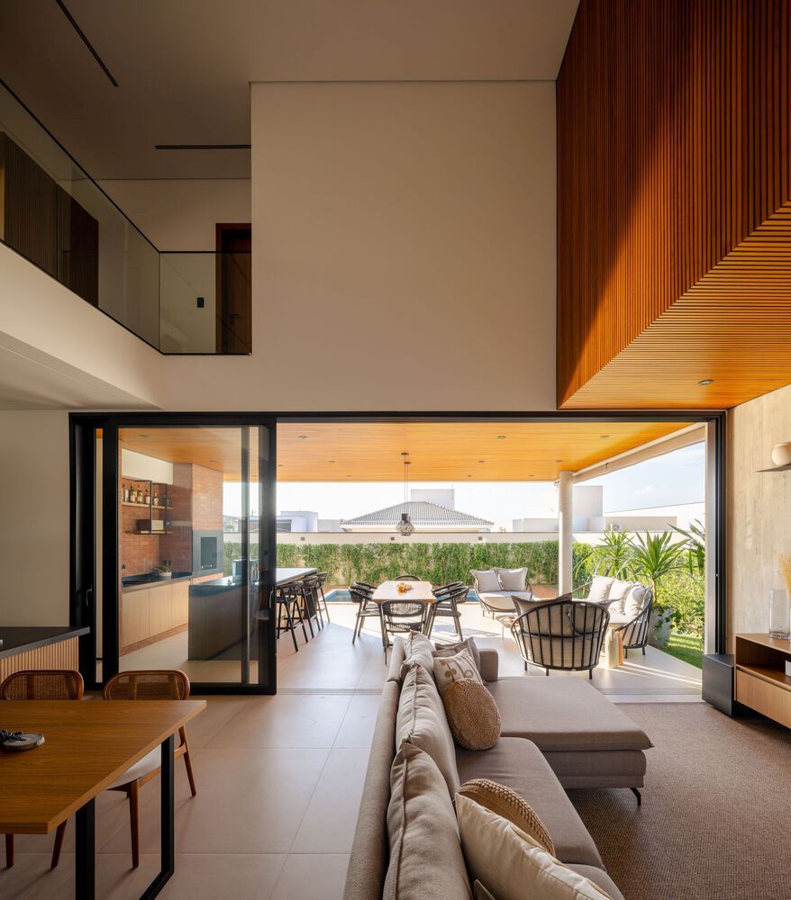 AL House Design by Tagua Arquitetura Living Area