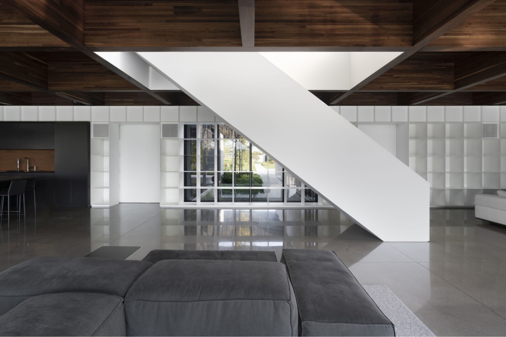 Residence Terrebonne By Saucier Perrotte architectes concrete finished floor