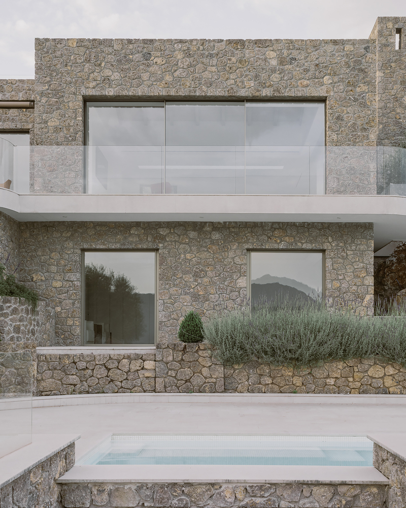 Corfu House Stone modern structure