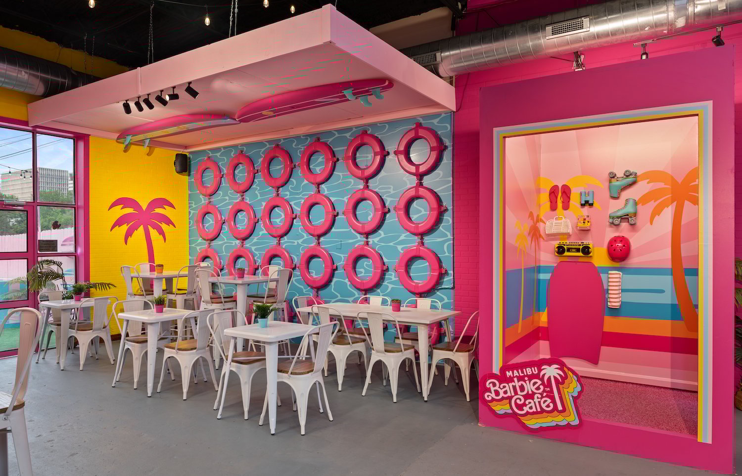 San Diego Comic-Con 2025 free and offsite events without a badge featuring the Malibu Barbie Cafe pop-up activation