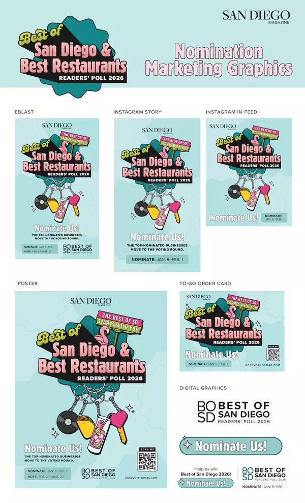 2026 Best of San Diego & Best Restaurants Marketing Toolkit