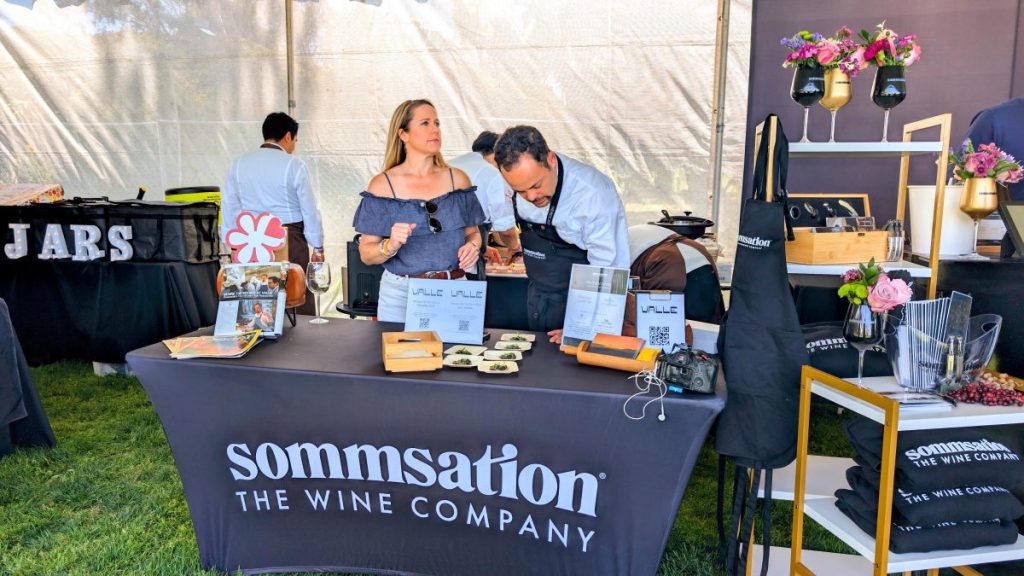 Valle Oceanside booth at Sommsation VIP Pavilion California Wine Festival Carlsbad