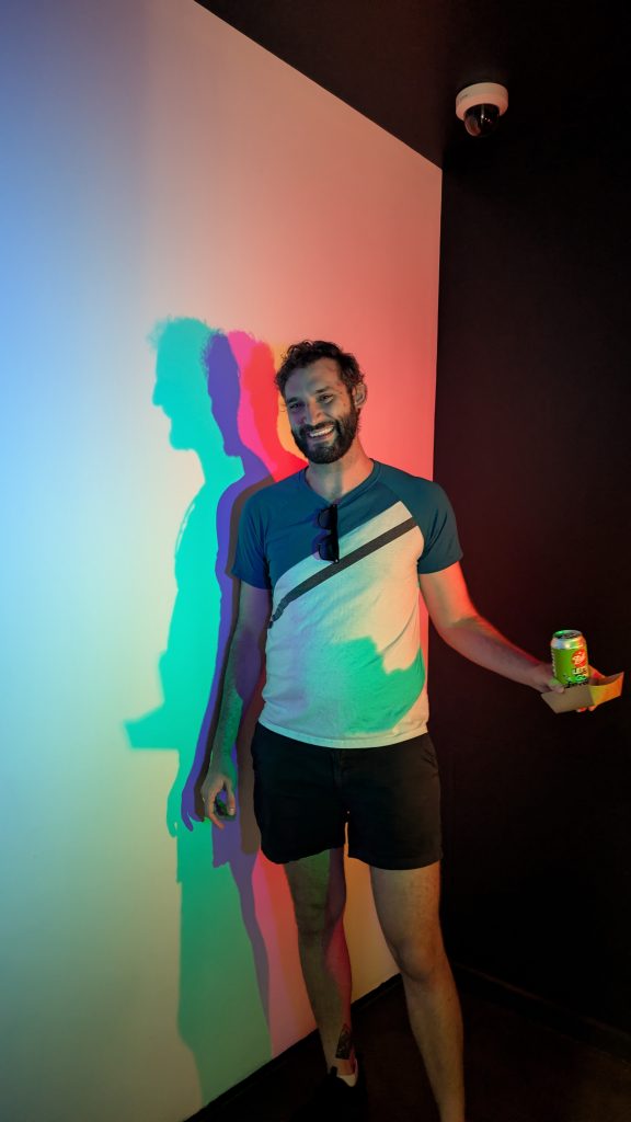 Color room at Museum of Illusions