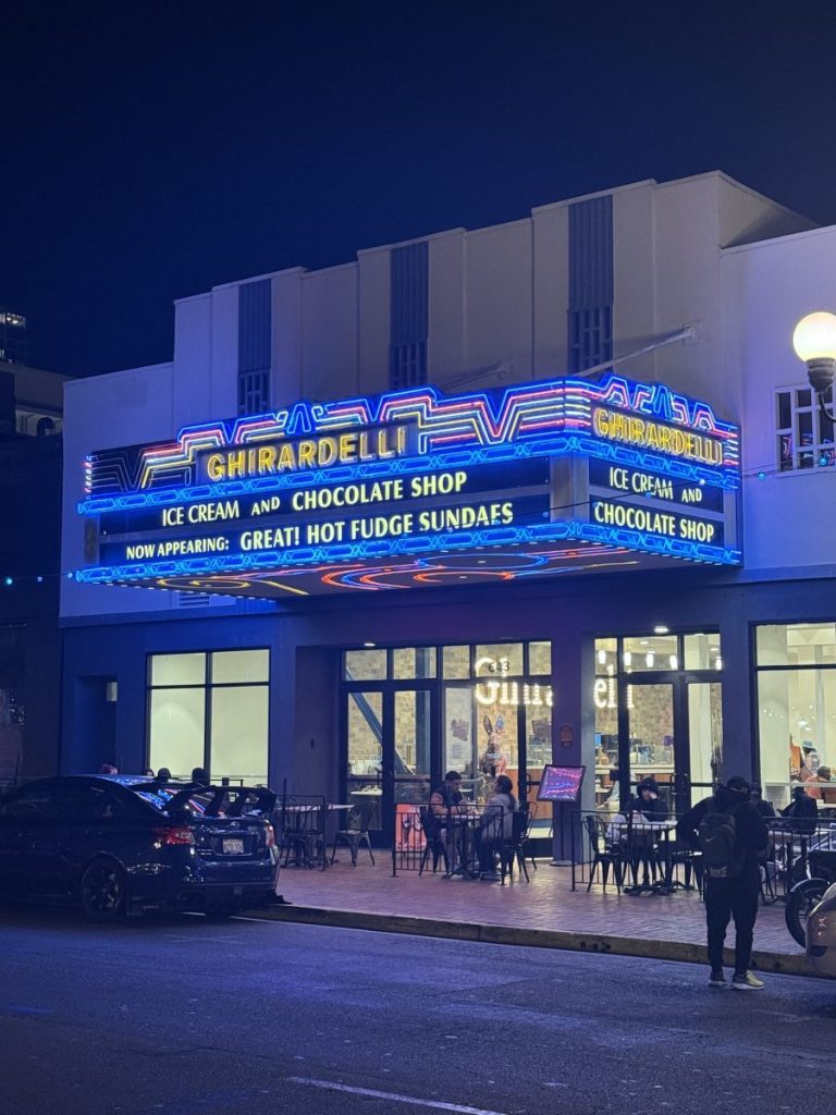 Ghirardelli shop in san diego
