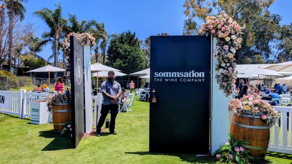 Entrance to Sommsation VIP Pavilion California Wine Festival Carlsbad