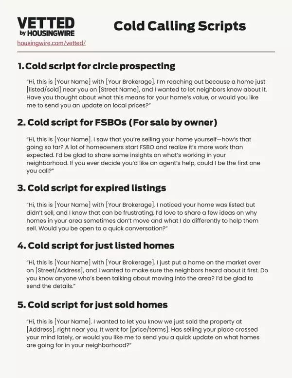 11 best real estate cold calling scripts for lead gen (+tips and tools)