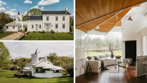 Historic 1700s Farmhouse With Quirky Midcentury Modern Silo Addition Hits the Market in Upstate New York for $2.8 Million