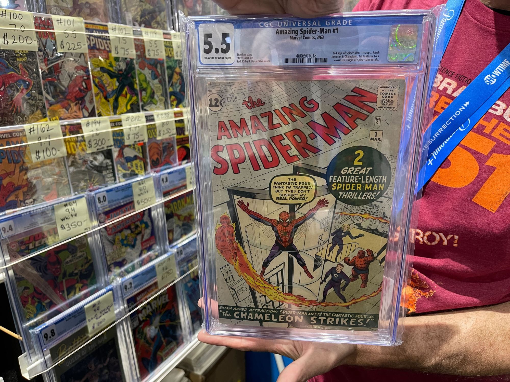 Silver Age Comics was selling "The Amazing Spider-Man No. 1." (Michelle Guerrero / The San Diego Union-Tribune)