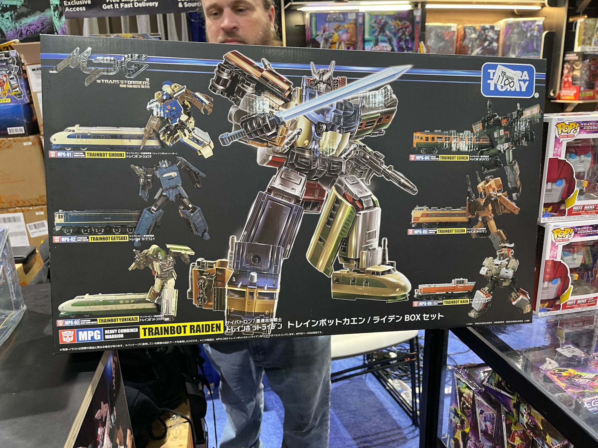 TF Source, a company collecting and selling "Transformers" toys, was selling a Trainbot Kaen Raiden Box Set for $1,100. (Michelle Guerrero / The San Diego Union-Tribune)