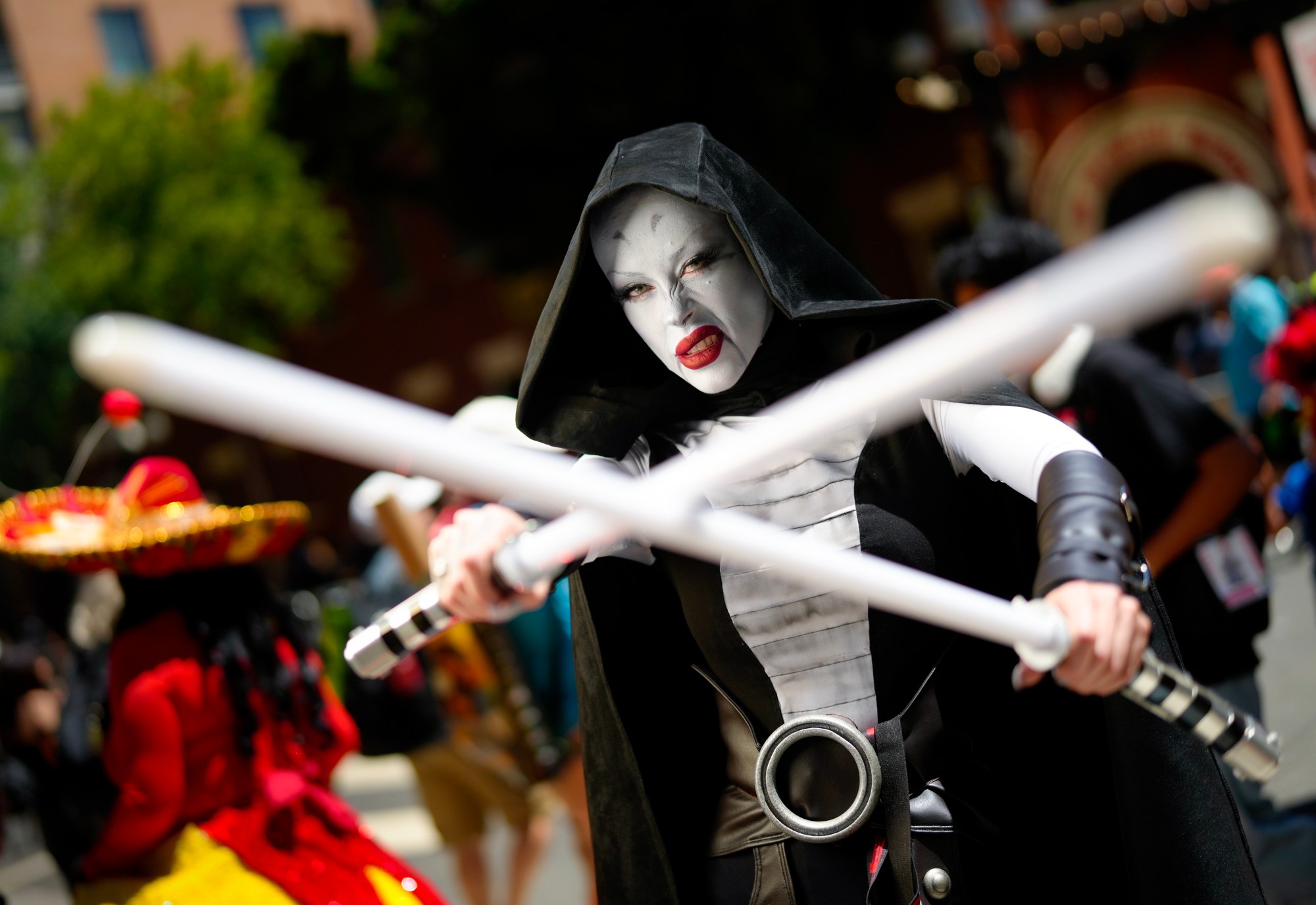 T.J. Marino of Colorado Springs cosplaying as Asajj Ventress at Comic-Con 2025 on Saturday, July 26, 2025, in San Diego, CA. (Nelvin C. Cepeda / The San Diego Union-Tribune)