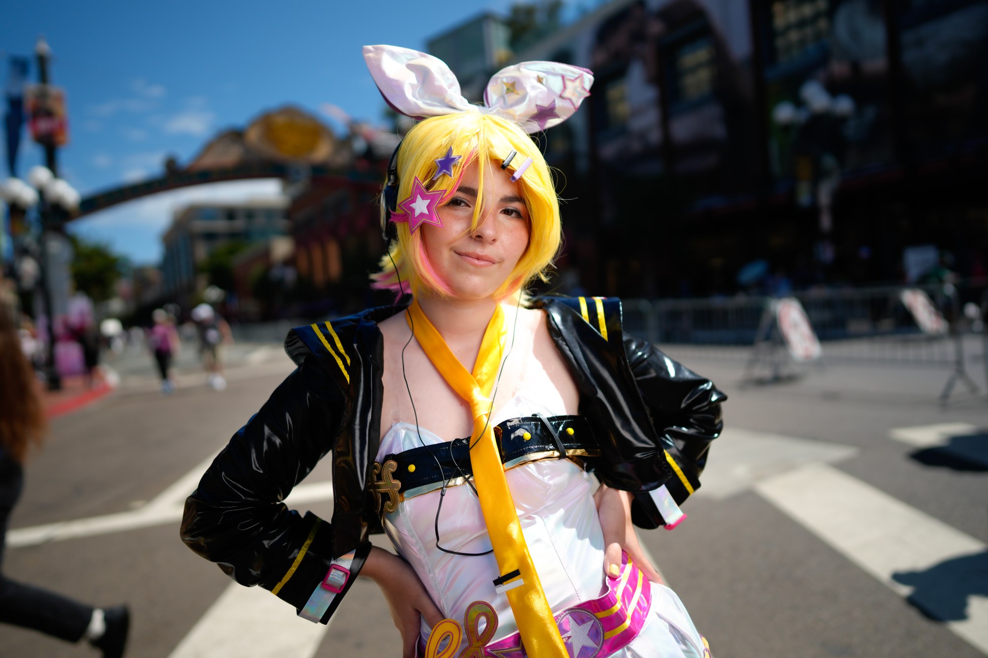 Lili Colon of Santee as Kagamine Rin at Comic-Con 2025 on Friday, July 25, 2025, in San Diego, CA. (Nelvin C. Cepeda / The San Diego Union-Tribune)