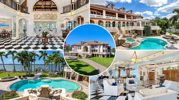 Opulent Italianate Mansion Decked Out in 24K Gold Is Listed in Sarasota for $26.4 Million—Complete With a Wishing Well, Turkish Bath, and Boat Dock