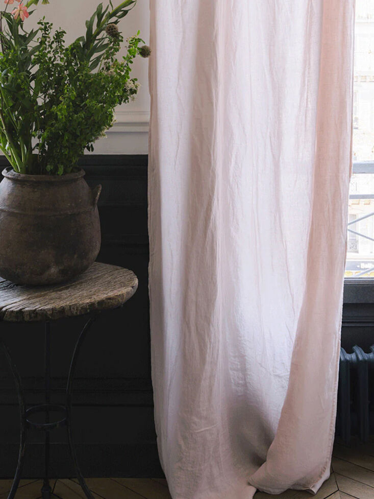 merci rideau en lin lave beige rose 29